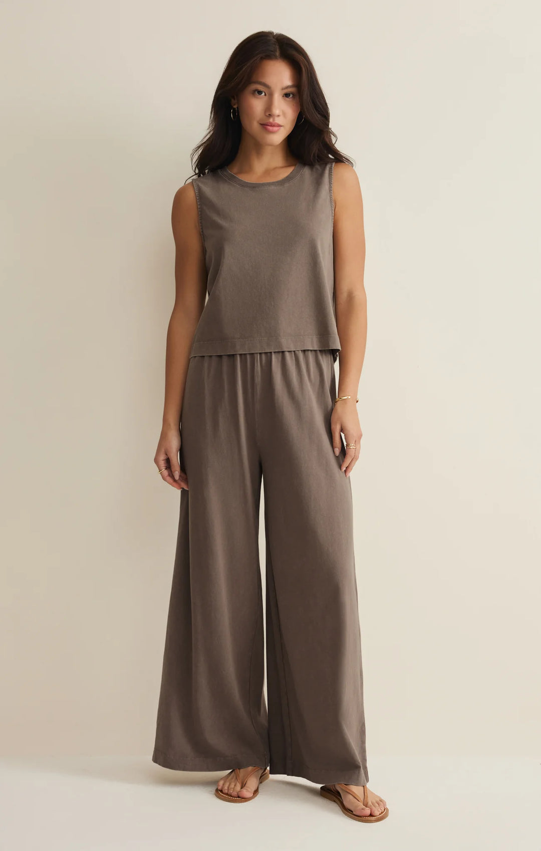 Z Supply Women's Scout Jersey Pant - Perfectly Taupe - Sun Diego Boardshop