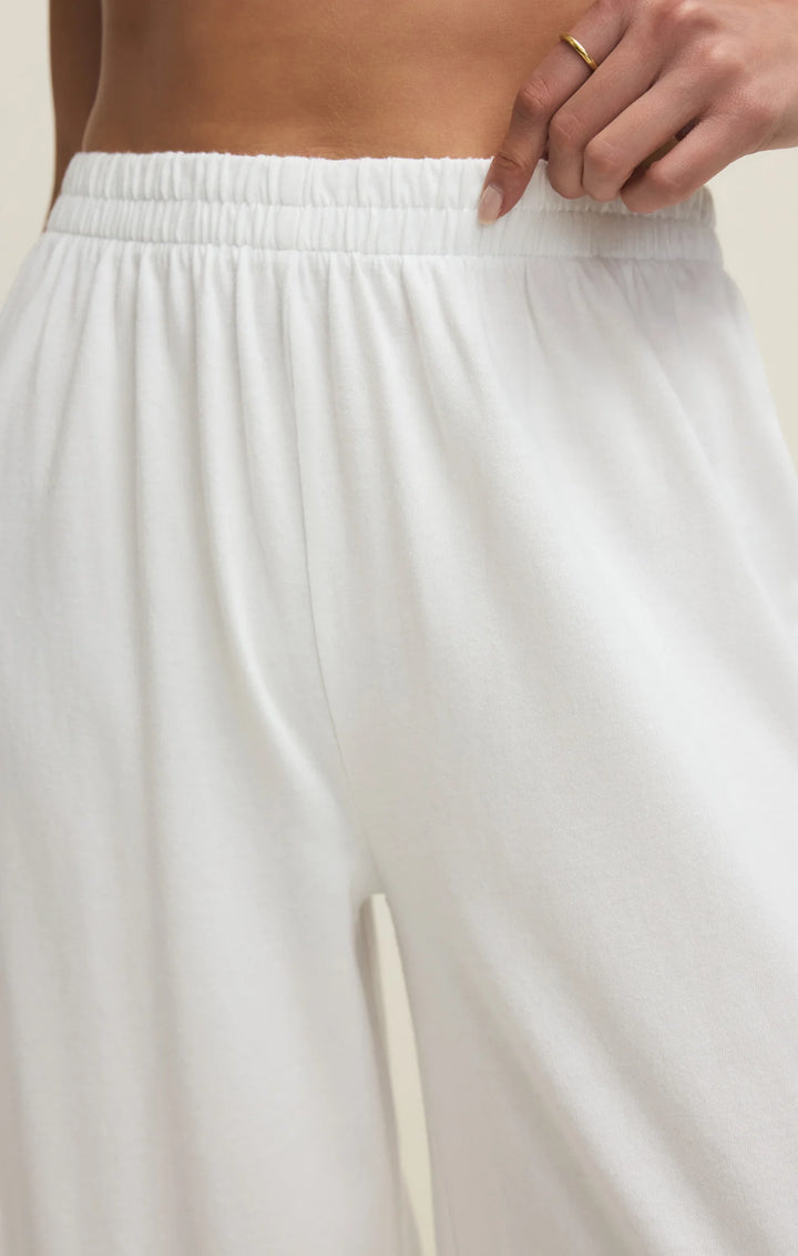 Z Supply Women's Scout Jersey Pant - White - Sun Diego Boardshop