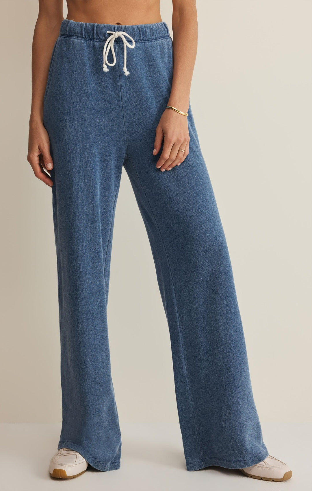 Z-Supply Women's Hunter Knit Denim Pant - Calypso Blue Indigo - Sun Diego Boardshop
