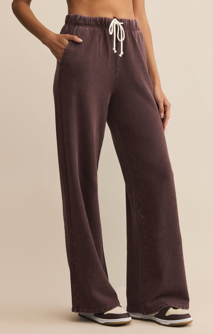 Z-Supply Hunter Knit Pant - Chocolate Cherry - Sun Diego Boardshop