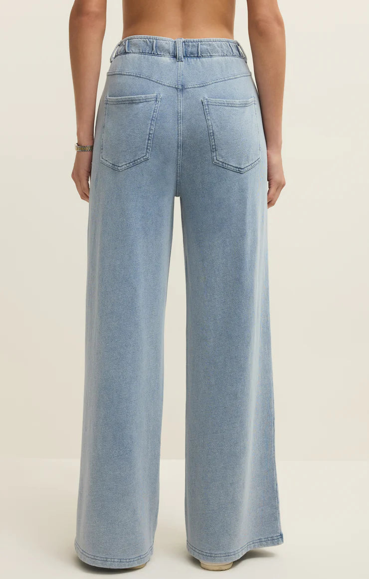 Z-Supply Entourage Knit Denim Pant - Ocean Air Indigo - Sun Diego Boardshop