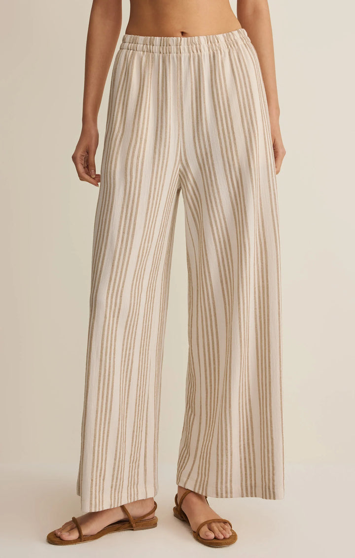 Z-Supply Women's Scout Knit Striped Pant - Cloud