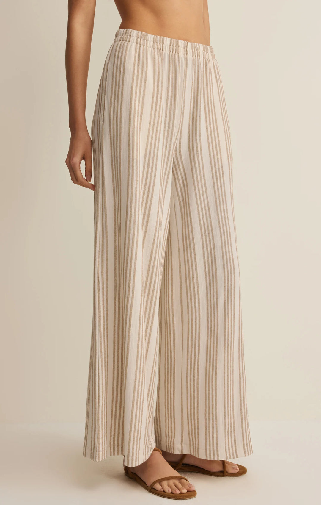 Z-Supply Women's Scout Knit Striped Pant - Cloud