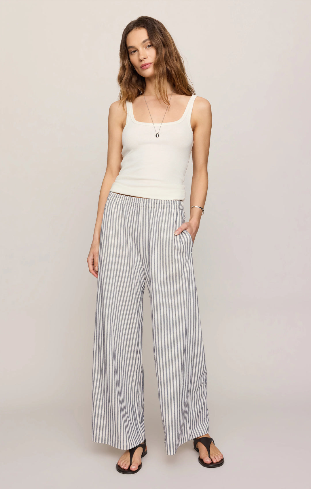 Z-Supply Women's Scout Knit Striped Pant - Eclipse