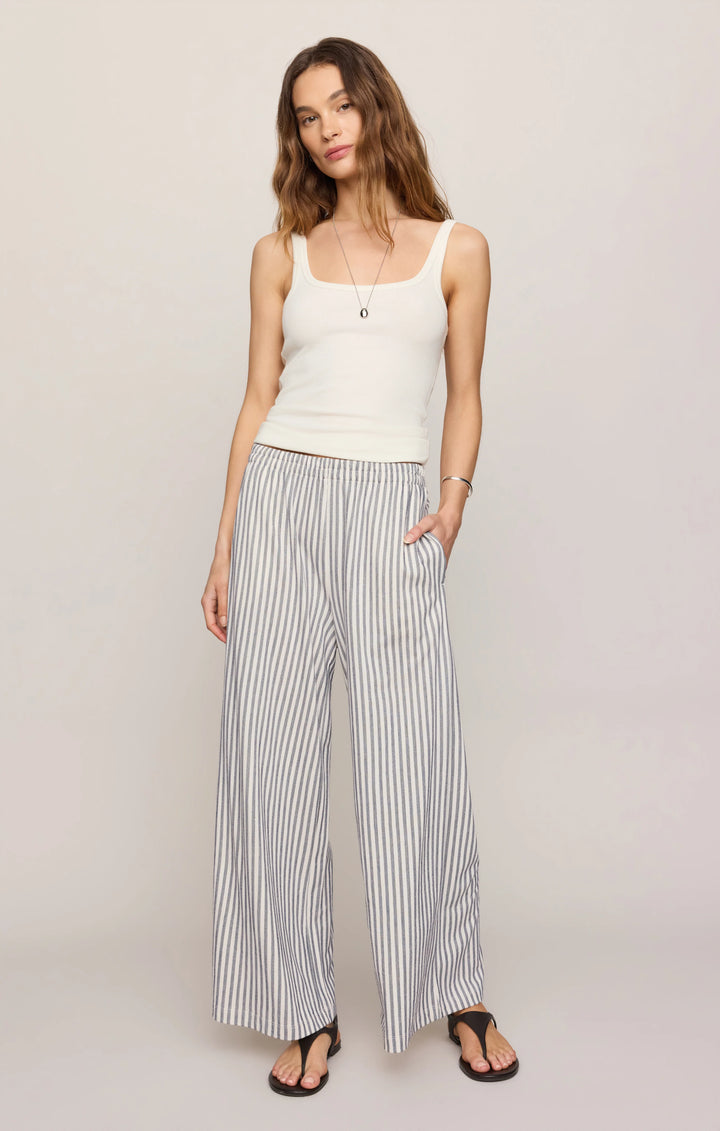 Z-Supply Women's Scout Knit Striped Pant - Eclipse