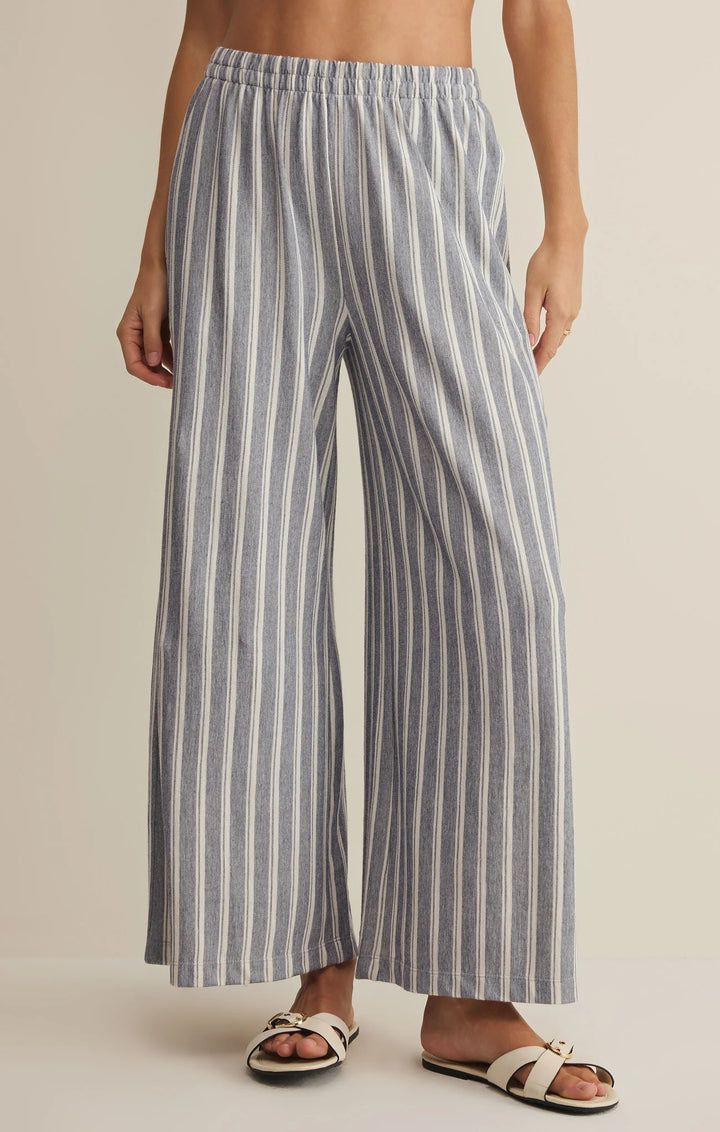 Z-Supply Women's Scout Knit Striped Pant - Summer Stone