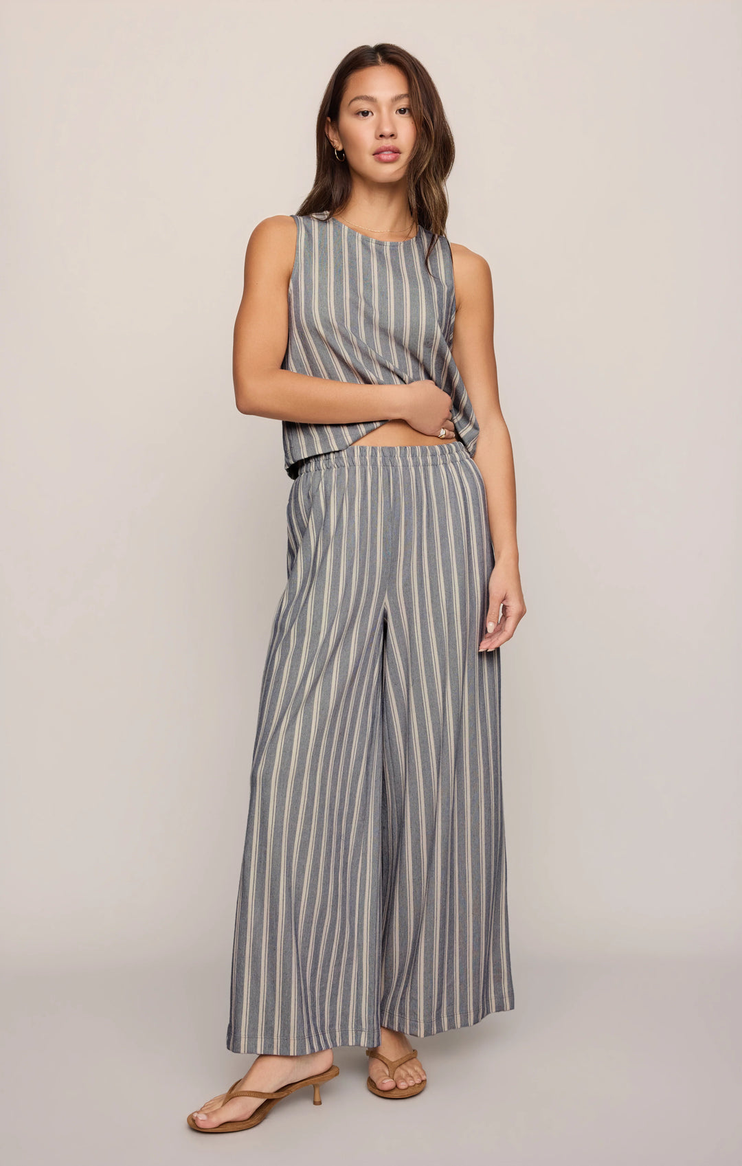 Z-Supply Women's Scout Knit Striped Pant - Summer Stone