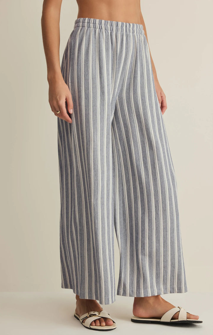 Z-Supply Women's Scout Knit Striped Pant - Summer Stone