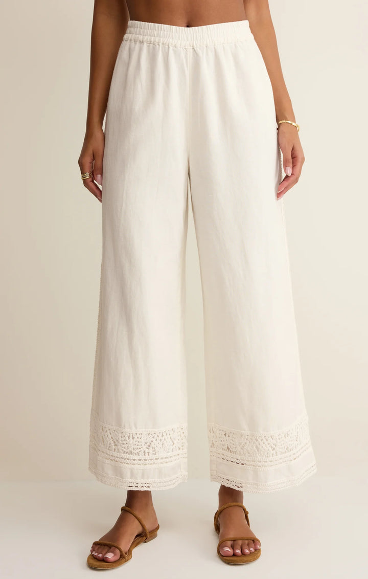 Z-Supply Women's Scout Embroidered Pant - White