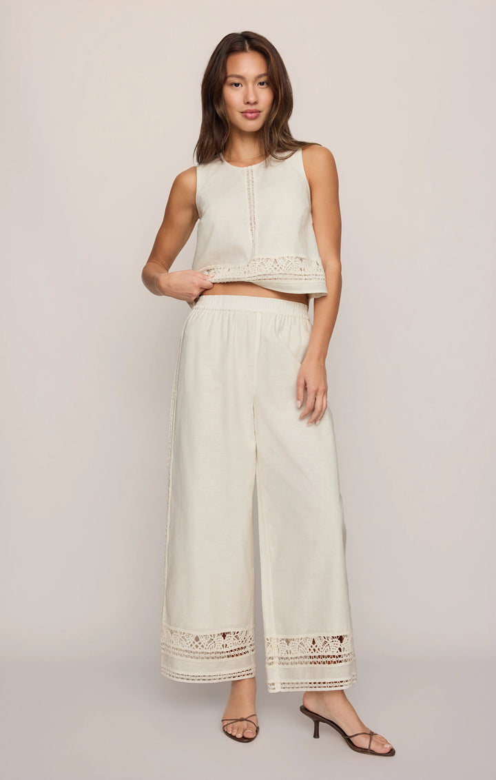 Z-Supply Women's Scout Embroidered Pant - White