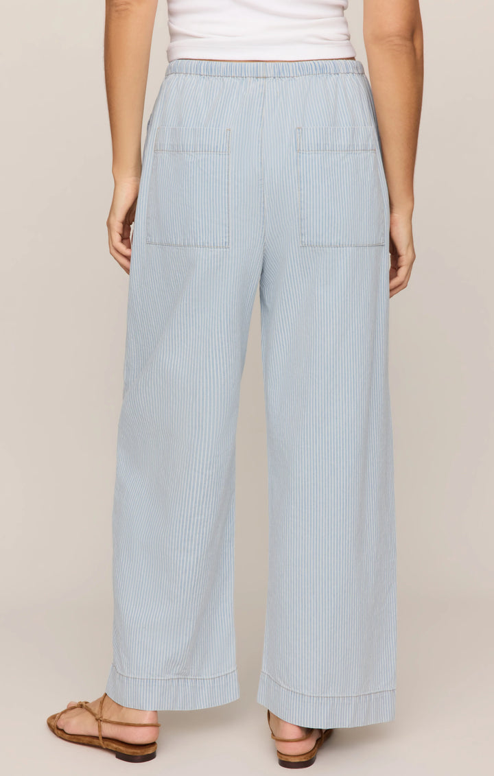 Z-Supply Women's Soft Denim Carpenter Pant - Seaboard Stripe