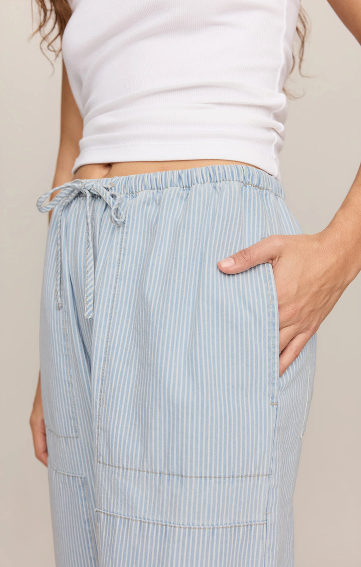 Z-Supply Women's Soft Denim Carpenter Pant - Seaboard Stripe