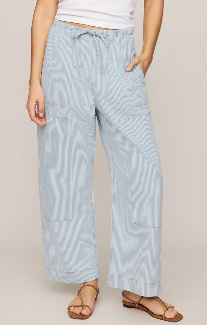 Z-Supply Women's Soft Denim Carpenter Pant - Seaboard Stripe