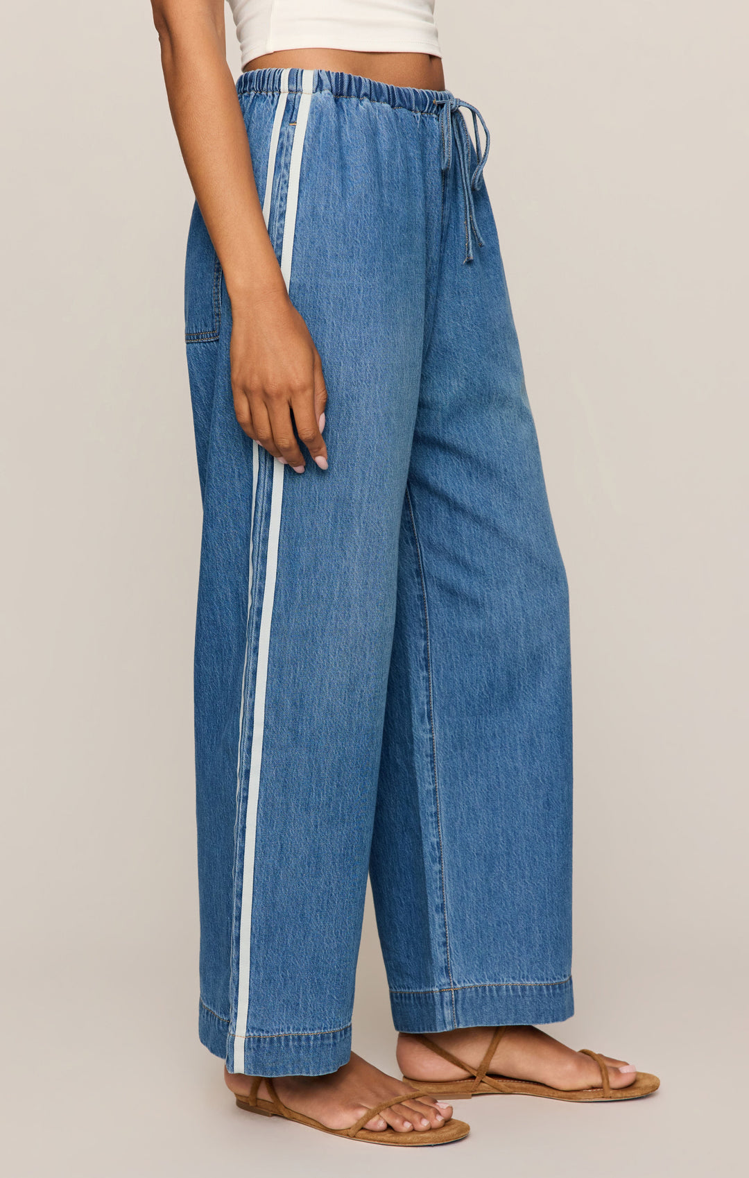 Z-Supply Women's Sidelines Denim Track Pant - Dreamstate