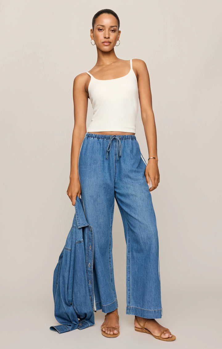 Z-Supply Women's Sidelines Denim Track Pant - Dreamstate