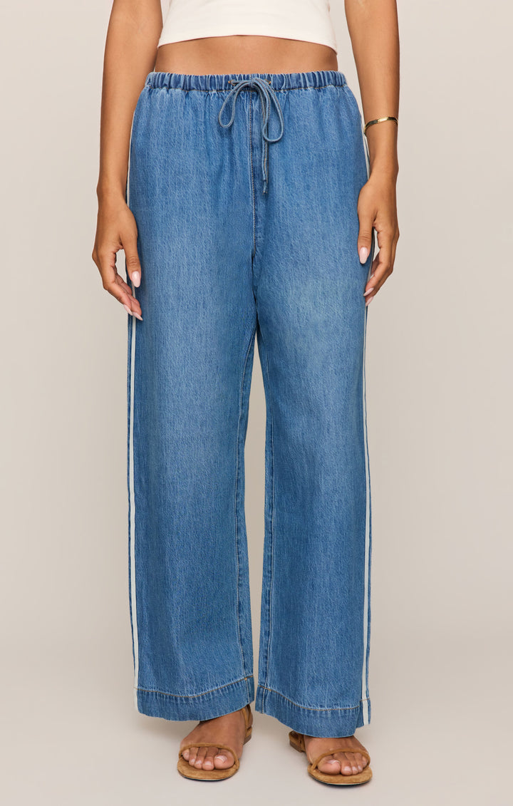 Z-Supply Women's Sidelines Denim Track Pant - Dreamstate