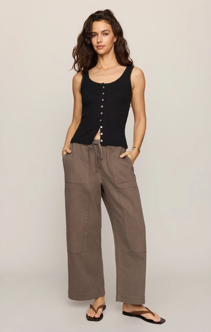 Z-Supply Women's Kit Twill Carpenter Pant - Pebble Coast - Sun Diego Boardshop