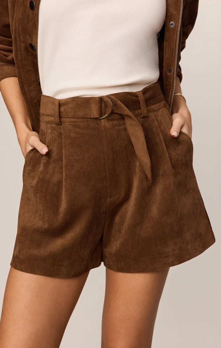 Z-Supply Women's Ivory Suede Short - Saddle Suede - Sun Diego Boardshop