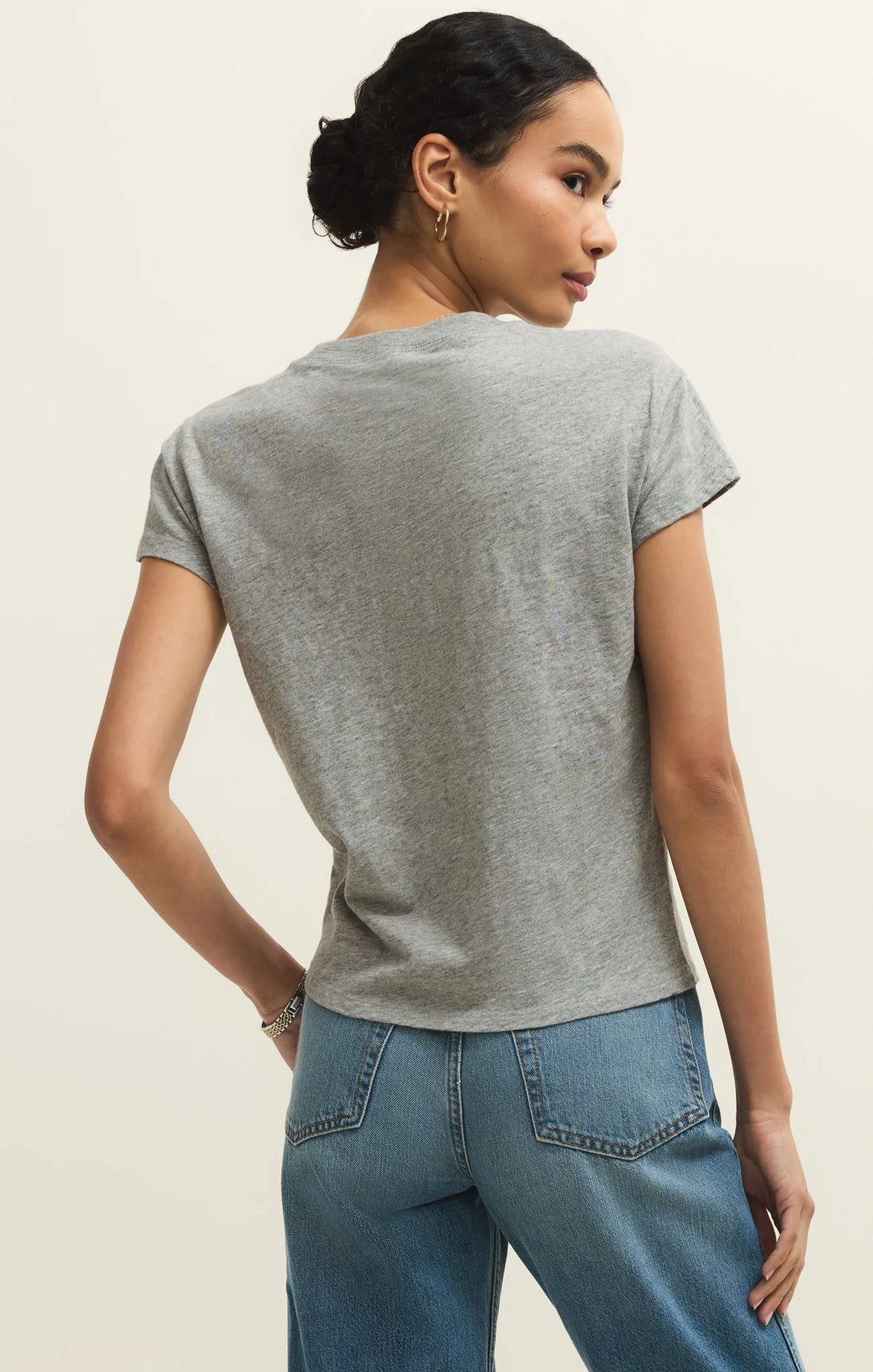 Z Supply Women's Modern Slub Tee - Classic Heather Grey - Sun Diego Boardshop