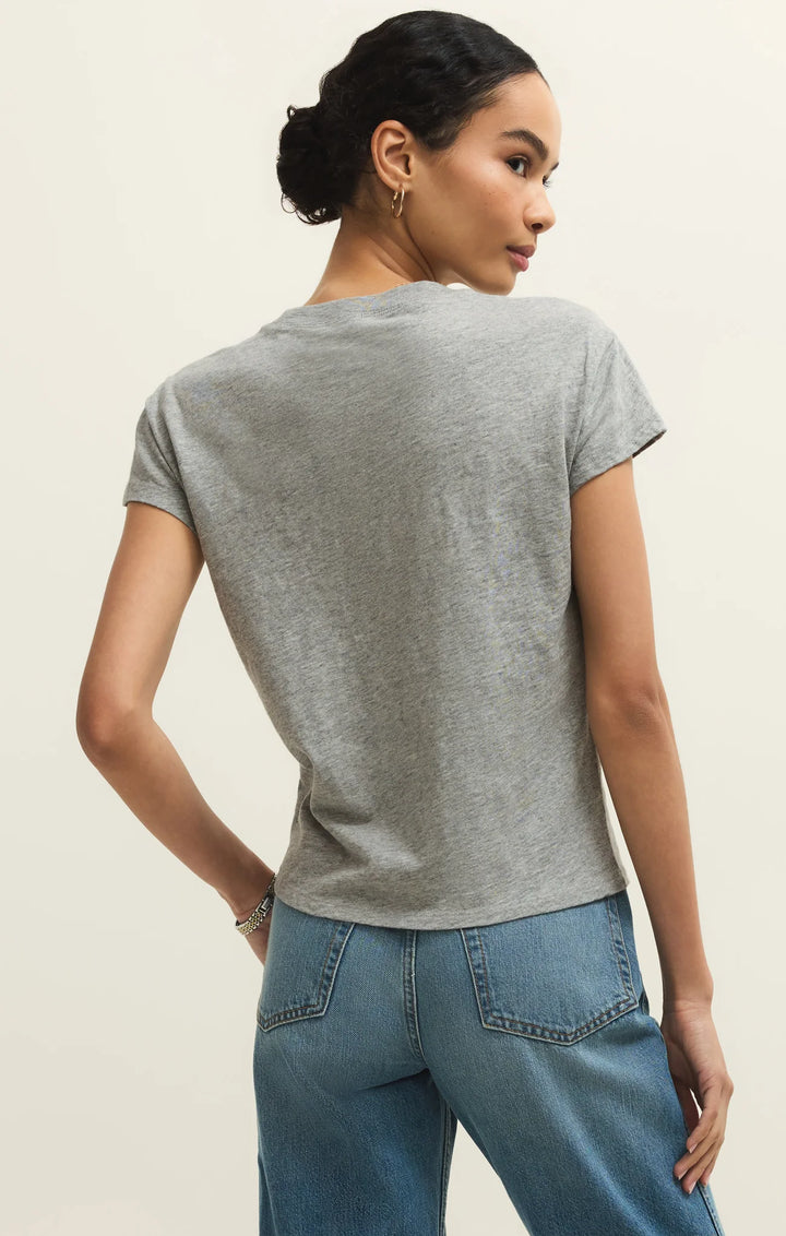 Z Supply Women's Modern Slub Tee - Classic Heather Grey - Sun Diego Boardshop
