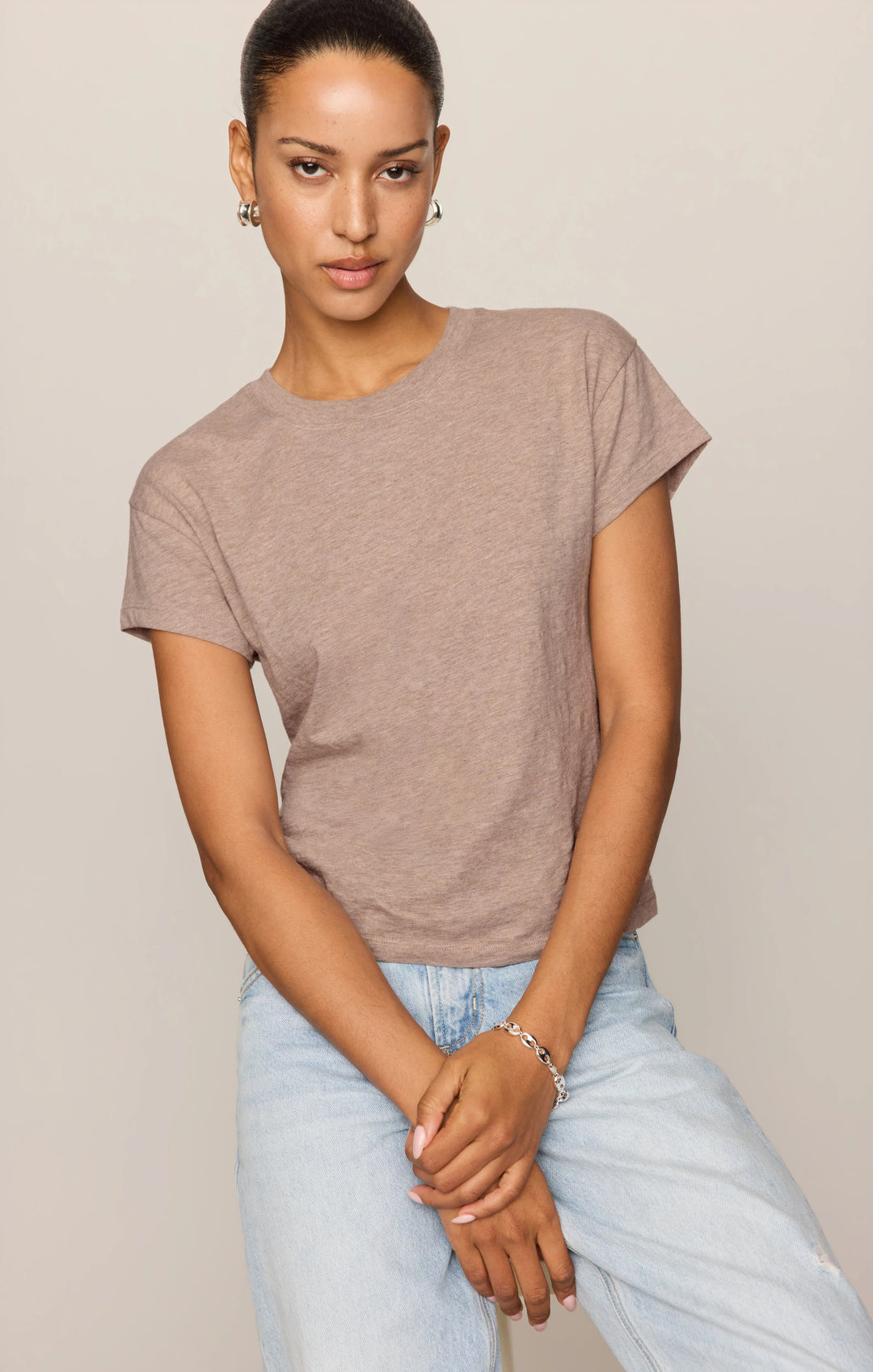 Z-Supply Women's Modern Slub Tee - Heather Ash - Sun Diego Boardshop