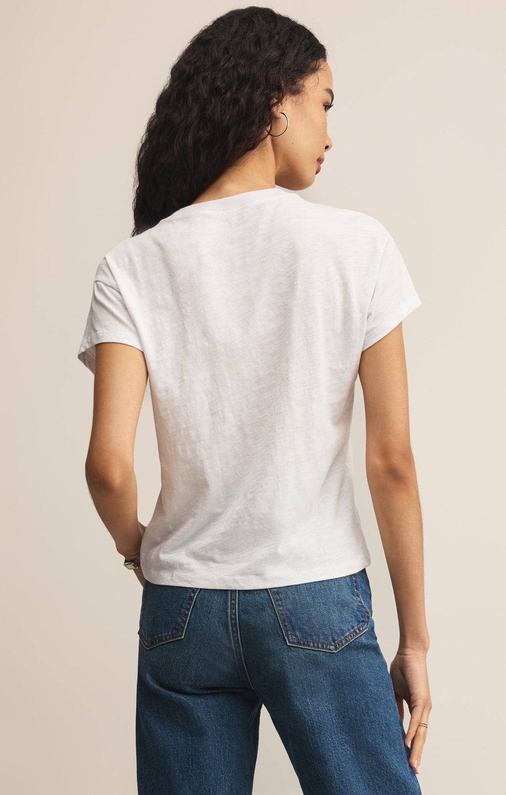Z-Supply Women's Modern Slub Tee - White - Sun Diego Boardshop