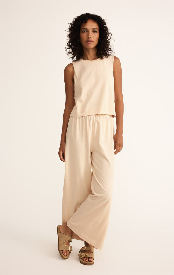 Z-Supply Sloane Cotton Jersey Tank - Panna Cotta - Sun Diego Boardshop