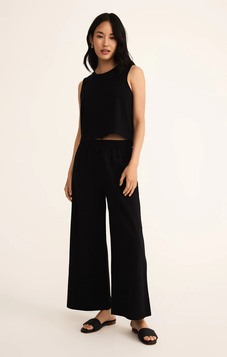 Z-Supply Sloane Cotton Jersey Tank - True Black - Sun Diego Boardshop