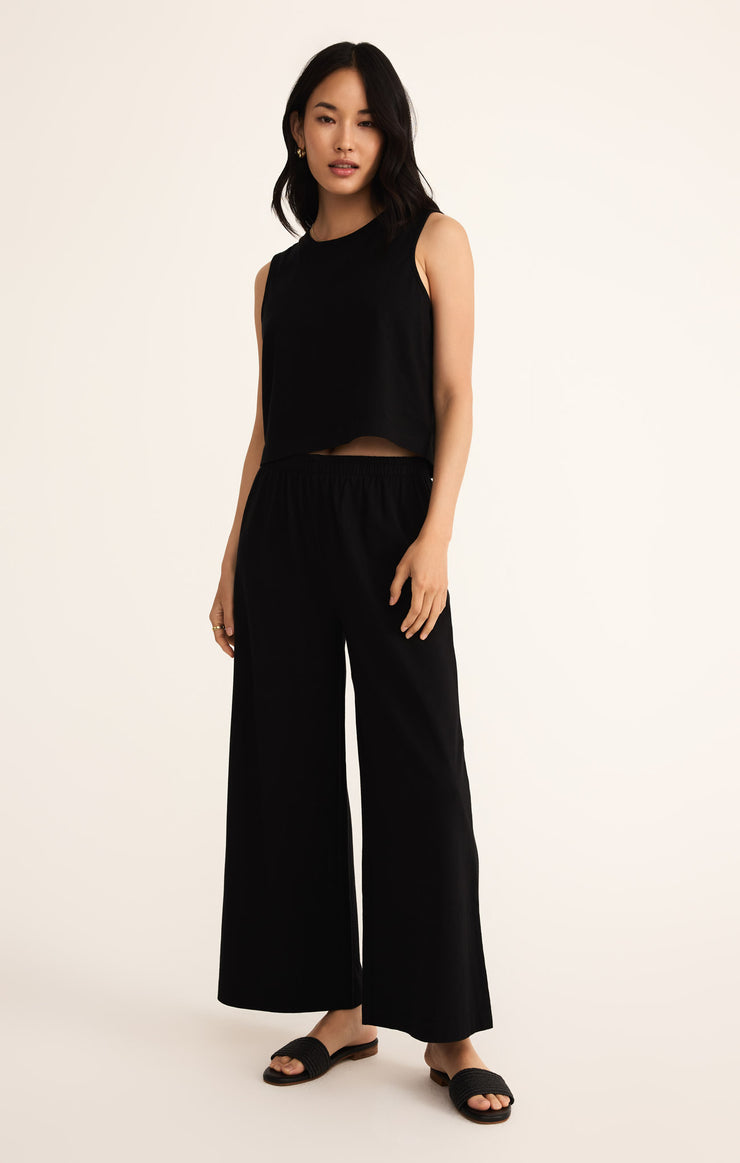 Z-Supply Sloane Cotton Jersey Tank - True Black - Sun Diego Boardshop