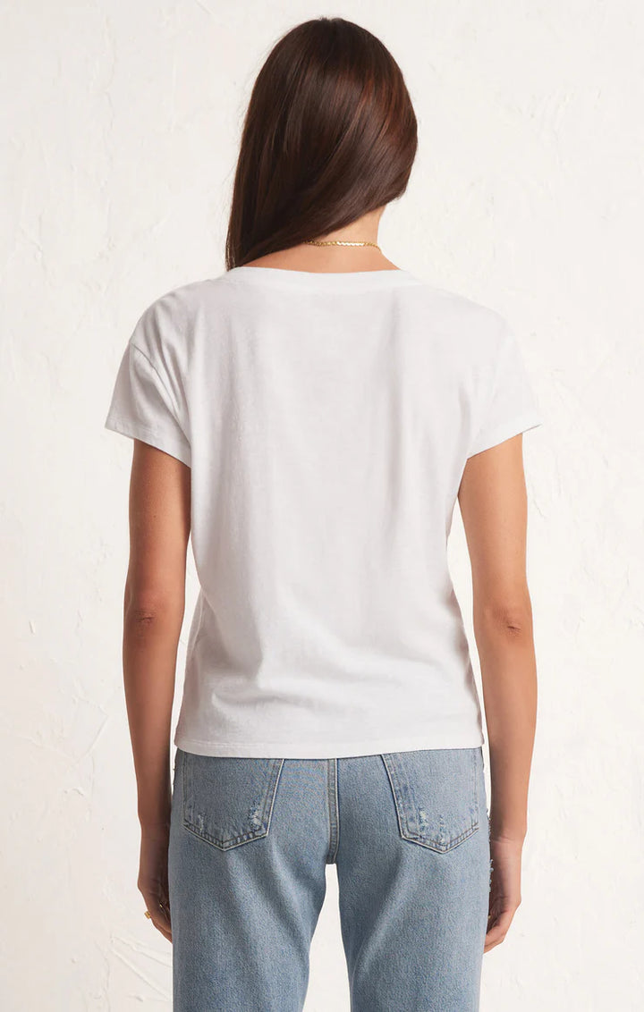 Z-Supply Modern V-Neck Tee - WHITE - Sun Diego Boardshop