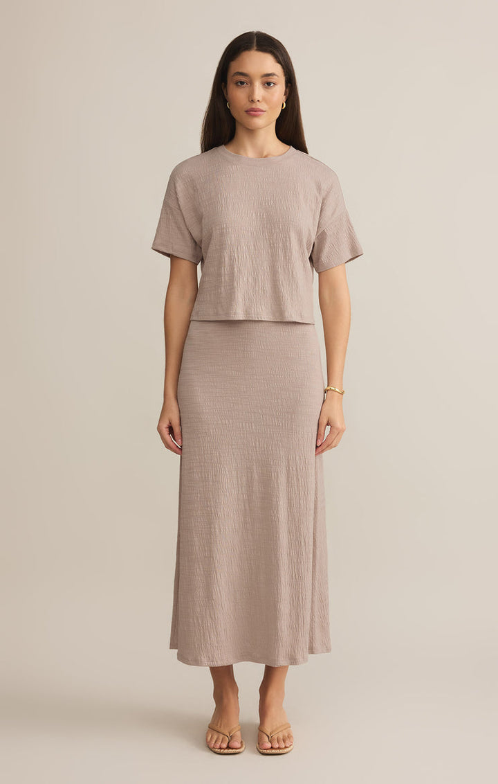 Z-Supply Sway Textured Slub Cropped Tee - Parchment - Sun Diego Boardshop