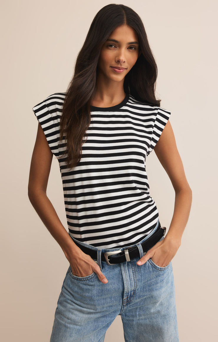 Z-Supply Camino Stripe Top - Black - Sun Diego Boardshop