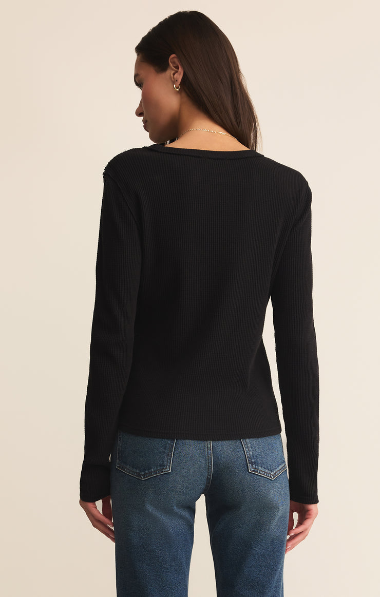 Z-Supply Arlet Mini Thermal Top - Black - Sun Diego Boardshop