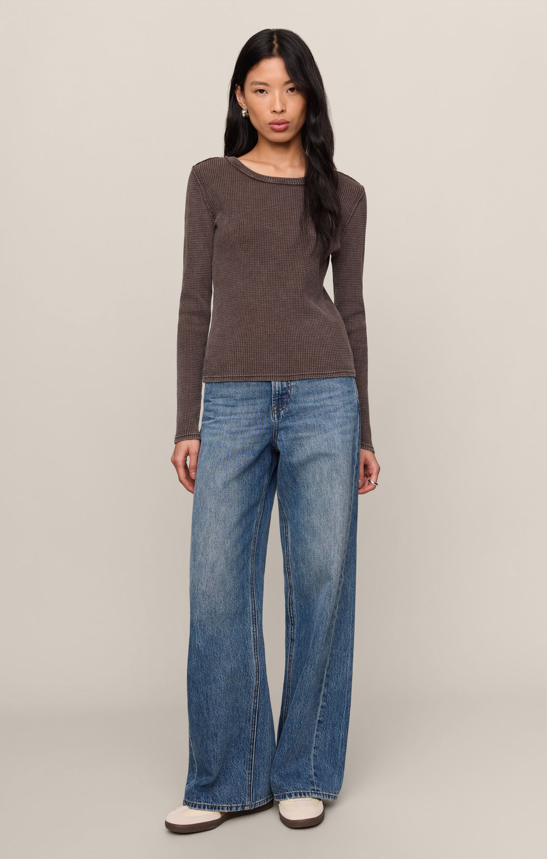 Z-Supply Women's Arlet Mini Thermal Top - Dark Chocolate - Sun Diego Boardshop