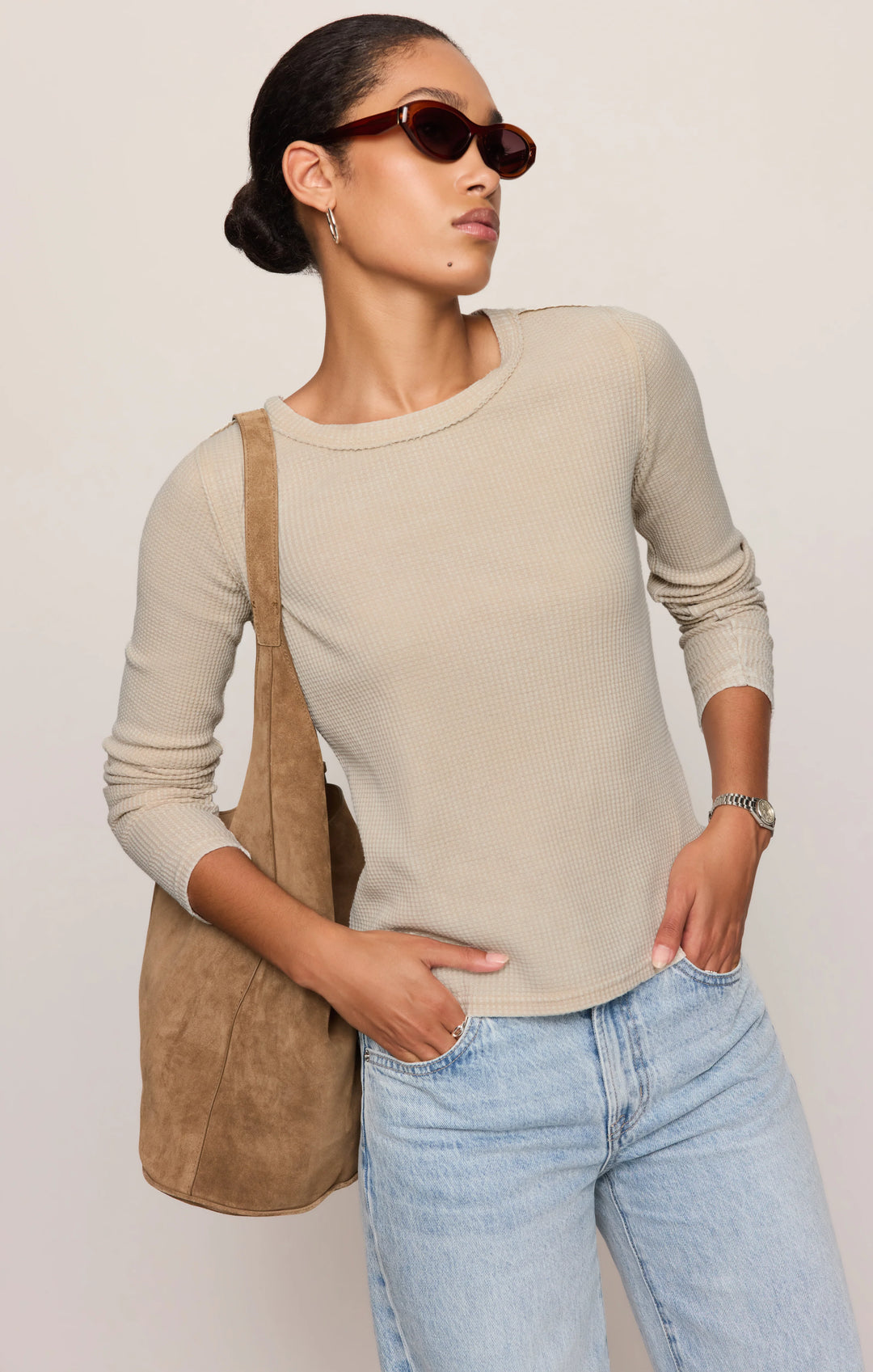Z-Supply Women's Arlet Mini Thermal Top - Soft Ecru - Sun Diego Boardshop