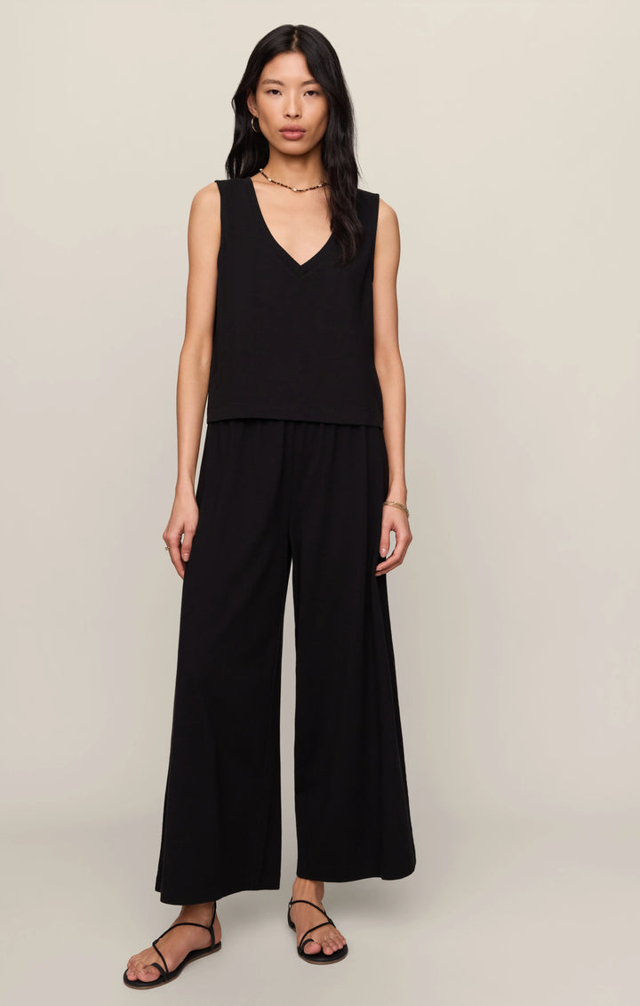 Z-Supply Women's Sloane V-Neck Cotton Jersey Tank - True Black
