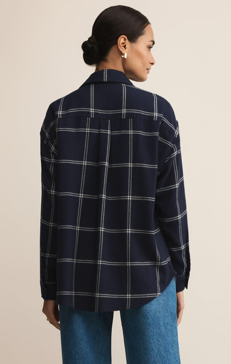 Z-Supply River Plaid Button Up - Blue Sapphire - Sun Diego Boardshop