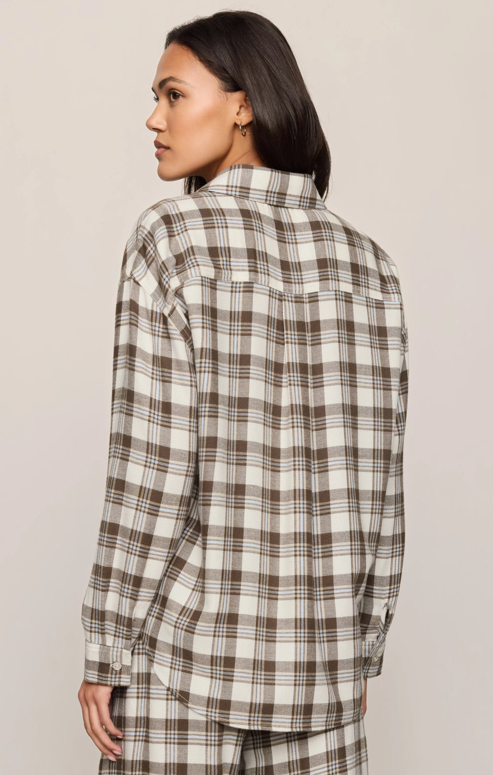 Z-Supply Women's River Plaid Button Up - Cocoa Bean - Sun Diego Boardshop