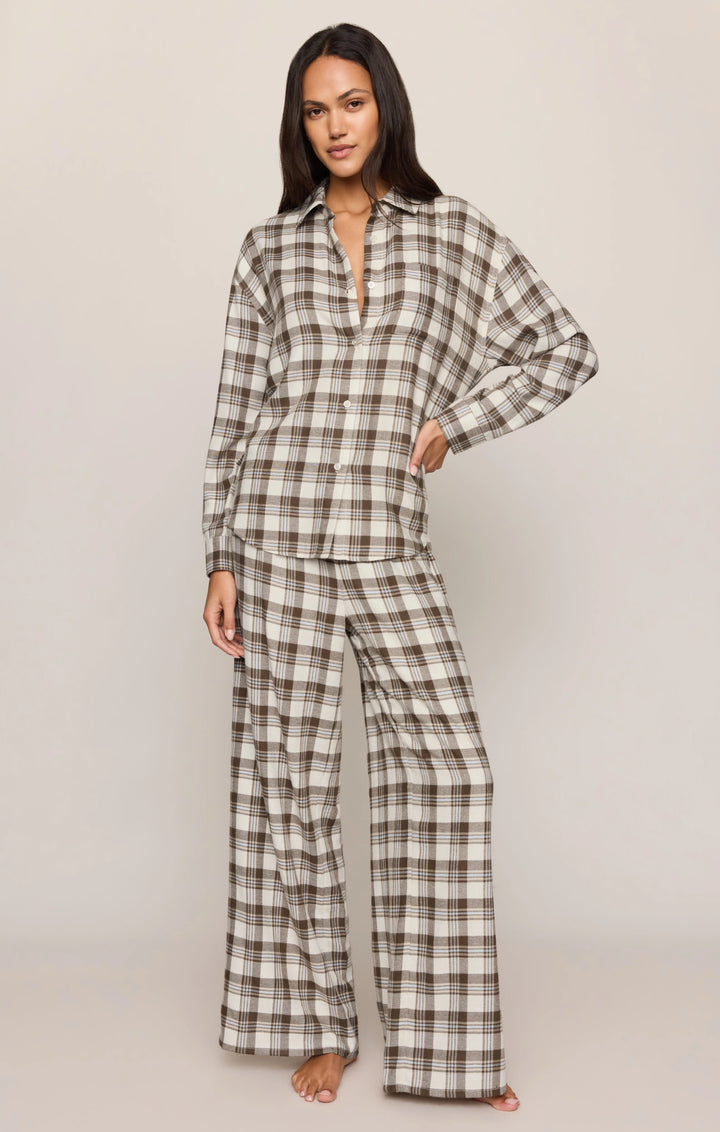 Z-Supply Women's River Plaid Button Up - Cocoa Bean - Sun Diego Boardshop