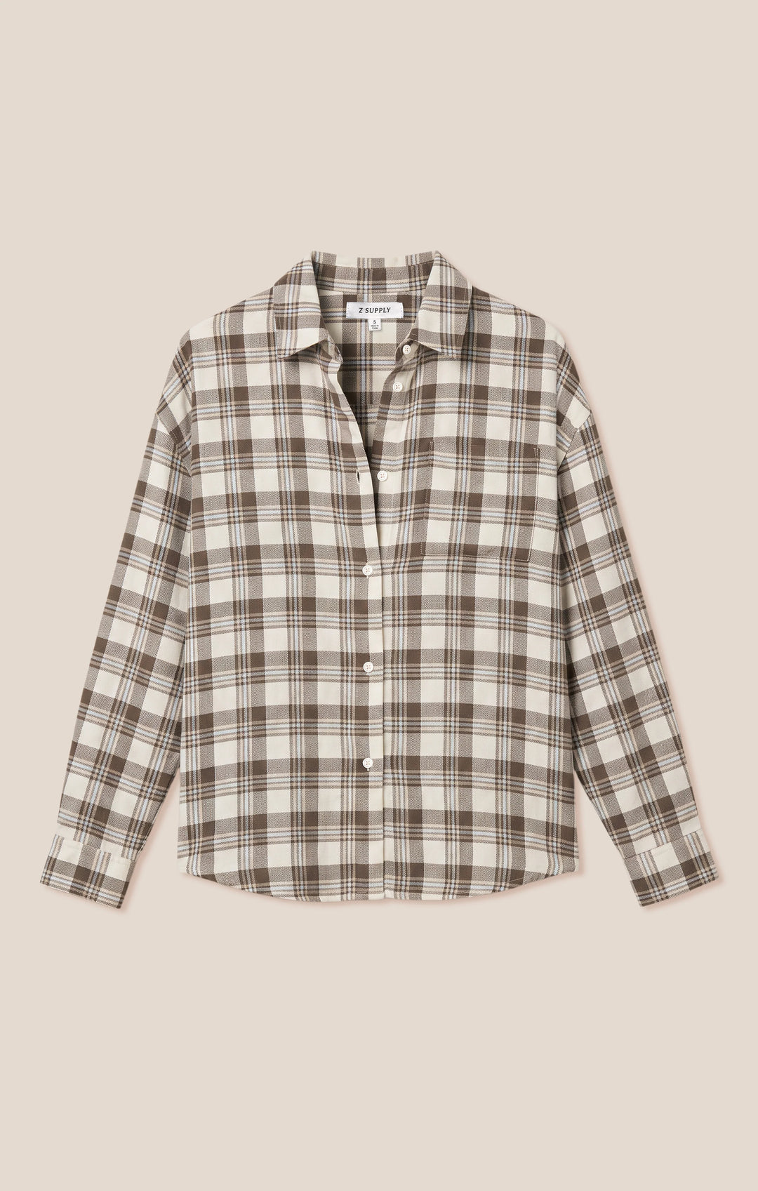 Z-Supply Women's River Plaid Button Up - Cocoa Bean - Sun Diego Boardshop