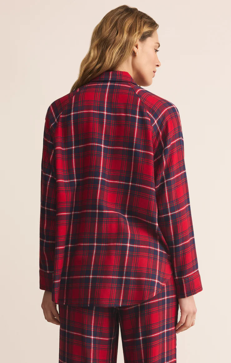 Z-Supply River Plaid Button Up - Haute Red - Sun Diego Boardshop