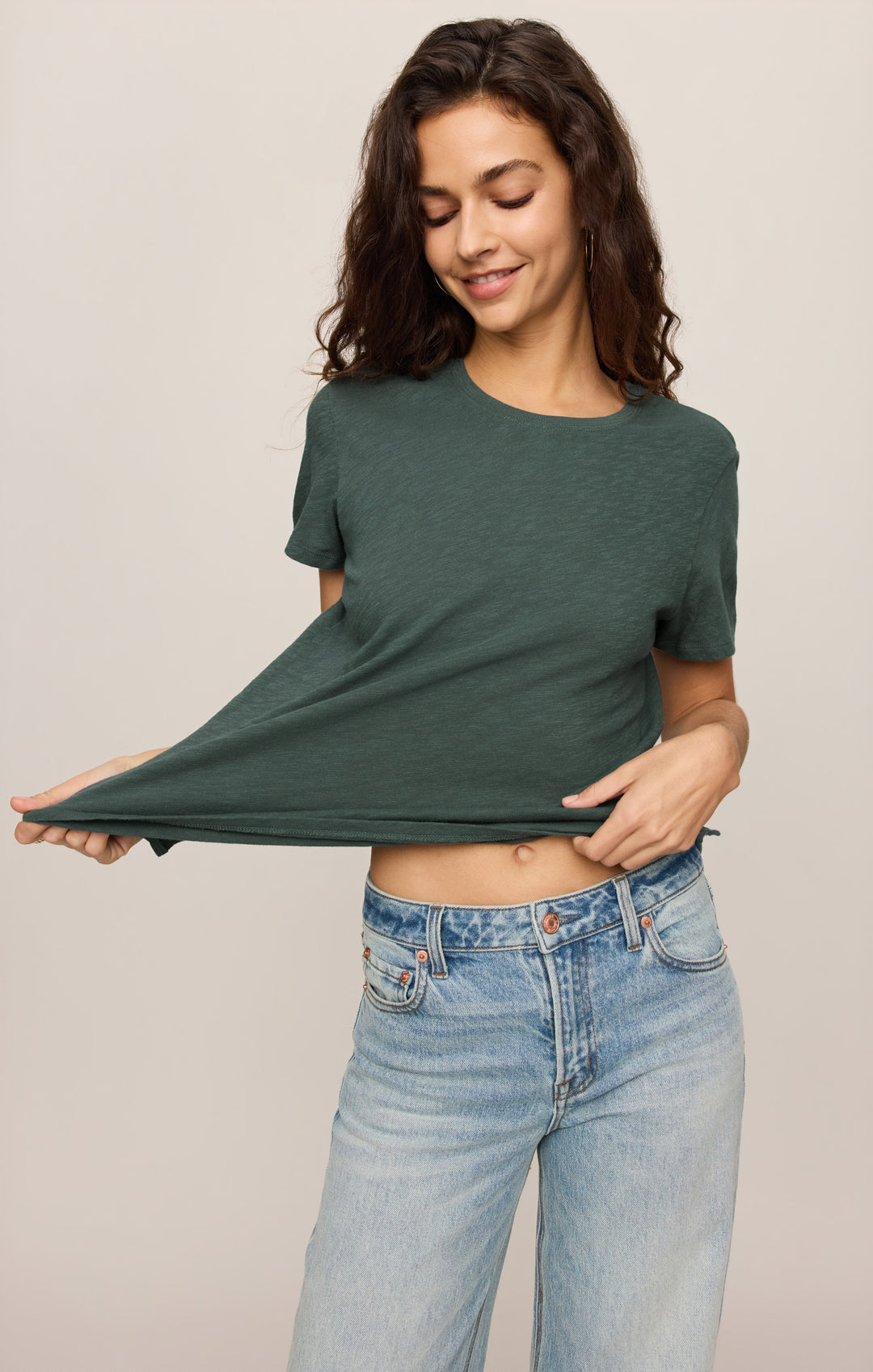 Z-Supply Women's Foundation Slub Tee - Emerald Cove - Sun Diego Boardshop