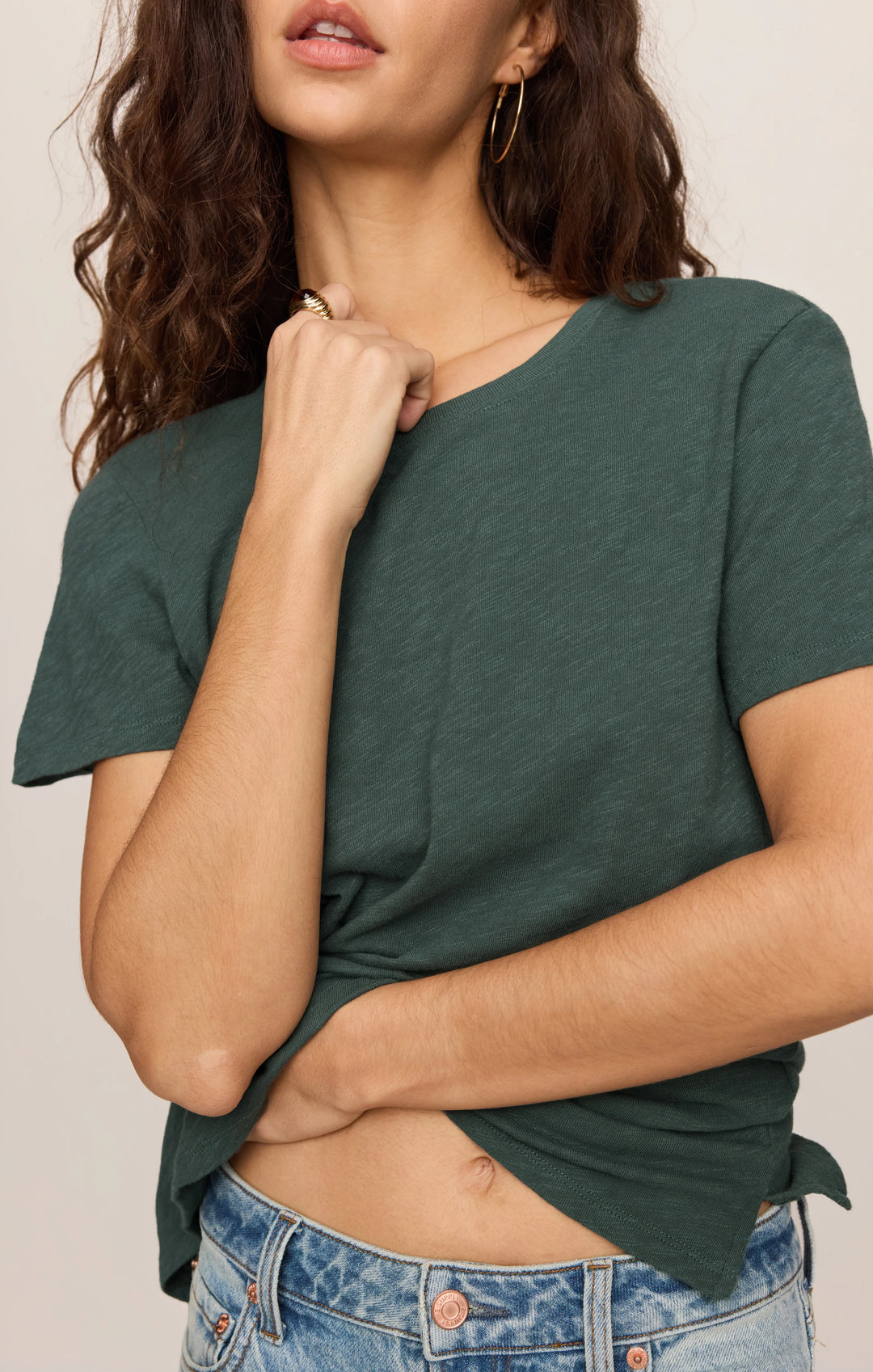 Z-Supply Women's Foundation Slub Tee - Emerald Cove - Sun Diego Boardshop