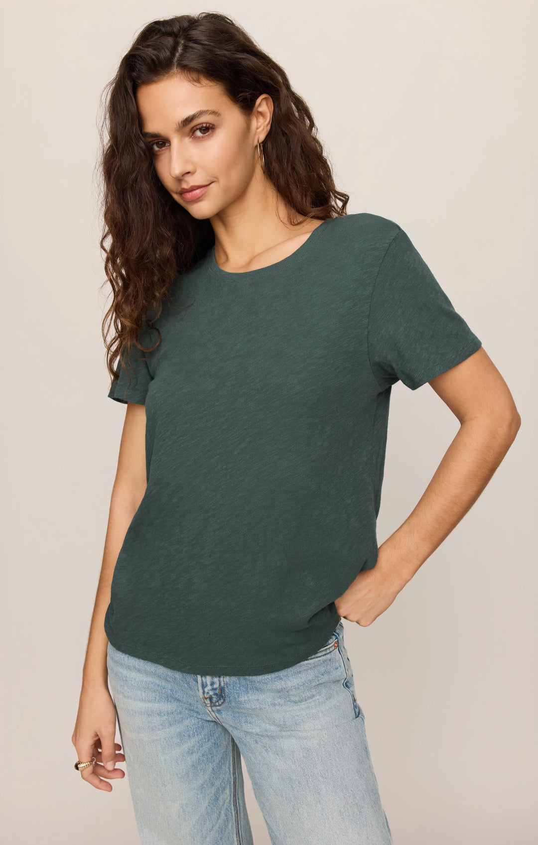 Z-Supply Women's Foundation Slub Tee - Emerald Cove - Sun Diego Boardshop