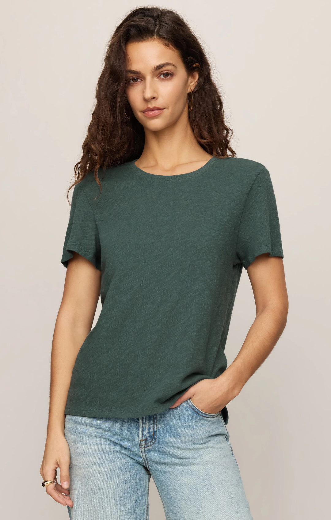 Z-Supply Women's Foundation Slub Tee - Emerald Cove - Sun Diego Boardshop