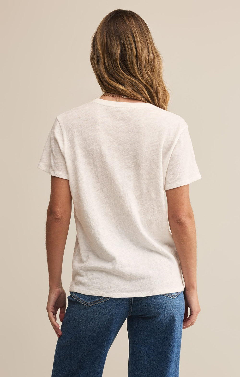 Z-Supply Women's Foundation Slub Tee - White - Sun Diego Boardshop