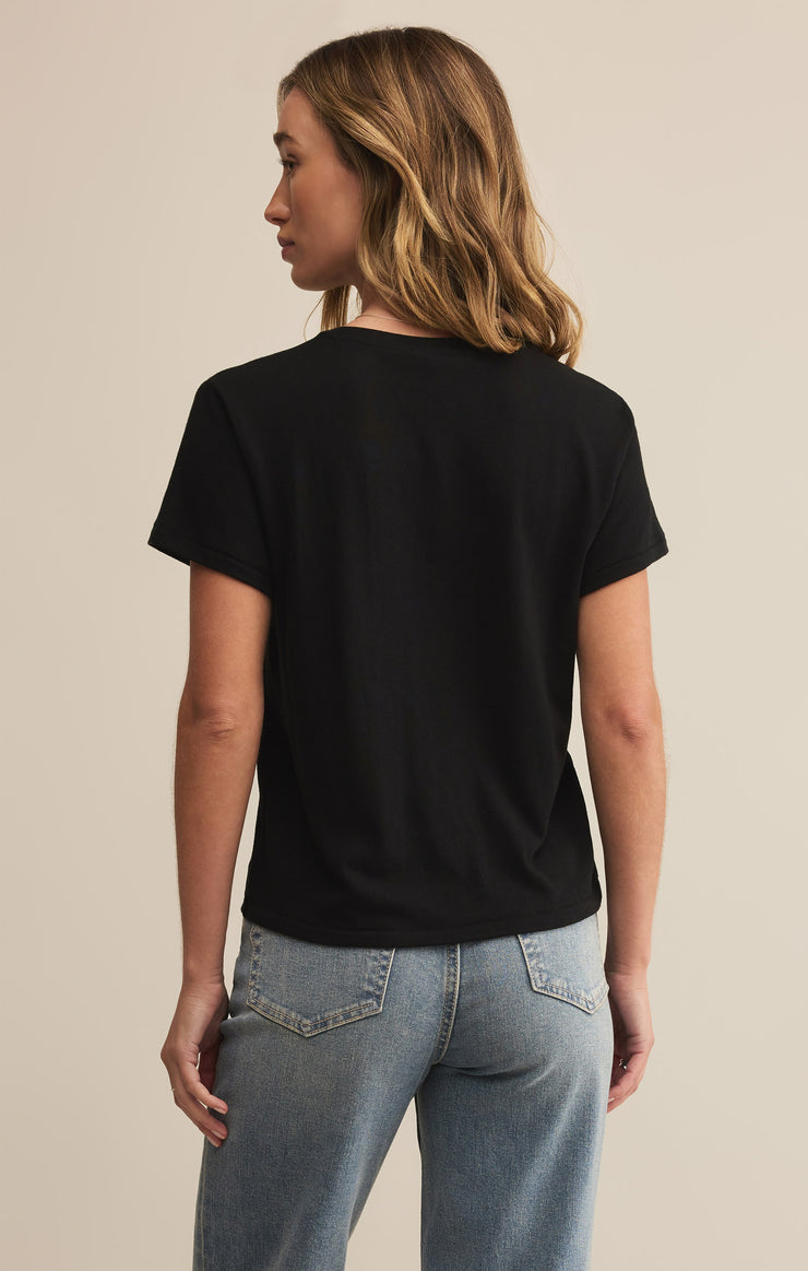 Z-Supply Tourist Knit Jersey Tee - Black - Sun Diego Boardshop