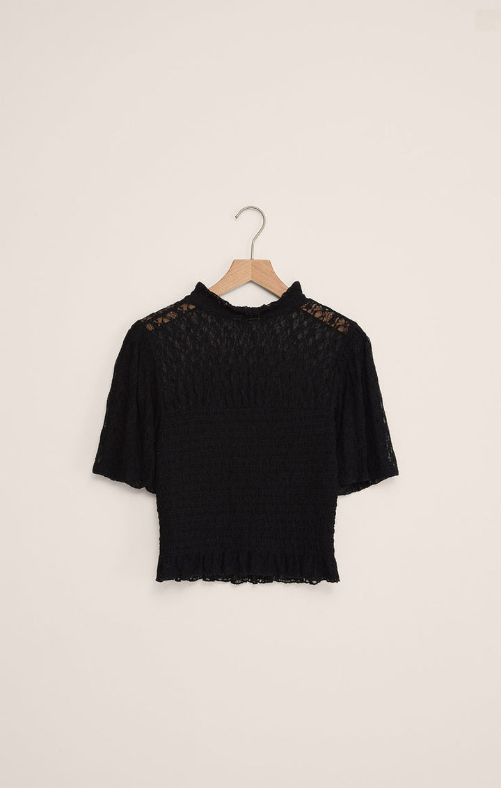 Z-Supply Glimpse Lace Top - Black