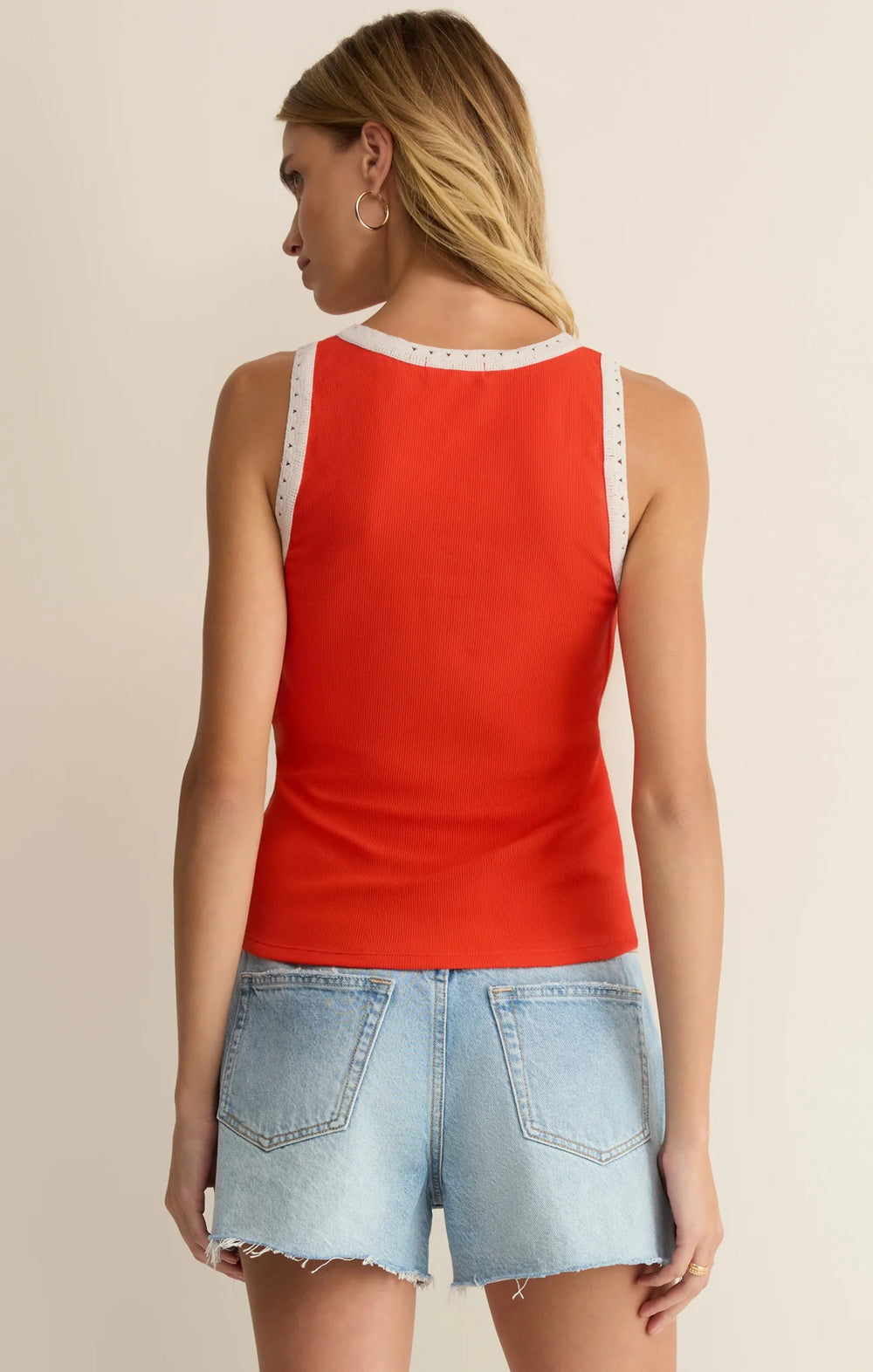 Z Supply Women's Clarke Rib Tank - Lychee - Sun Diego Boardshop