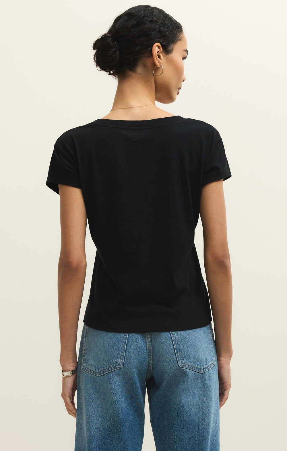 Z-Supply Women's Modern V-Neck Tee - Black - Sun Diego Boardshop